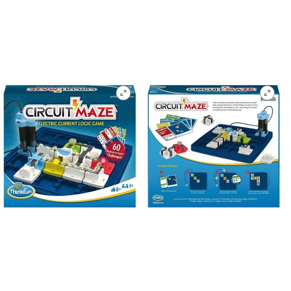 Thinkfun CIRCUIT MAZE Electric Current Logic BOARD STEM LOGIC GAME - NEW SEALED - Picture 3 of 4